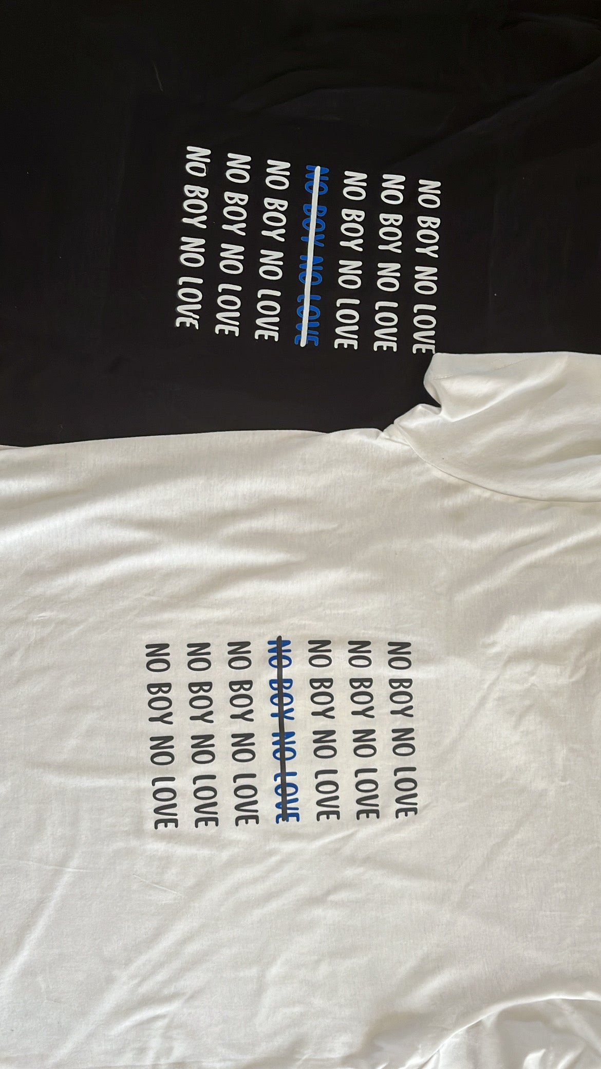 T-shirt NO BOY BLEU