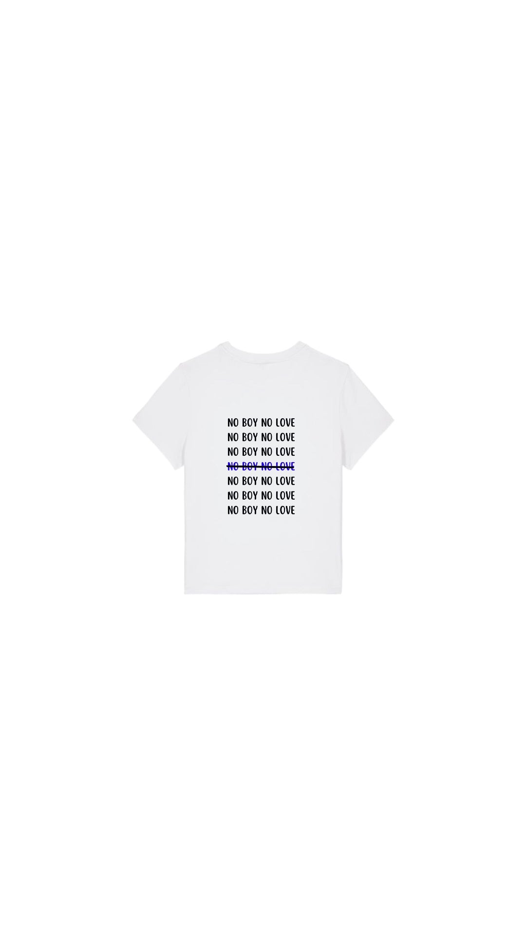 T-shirt NO BOY BLEU