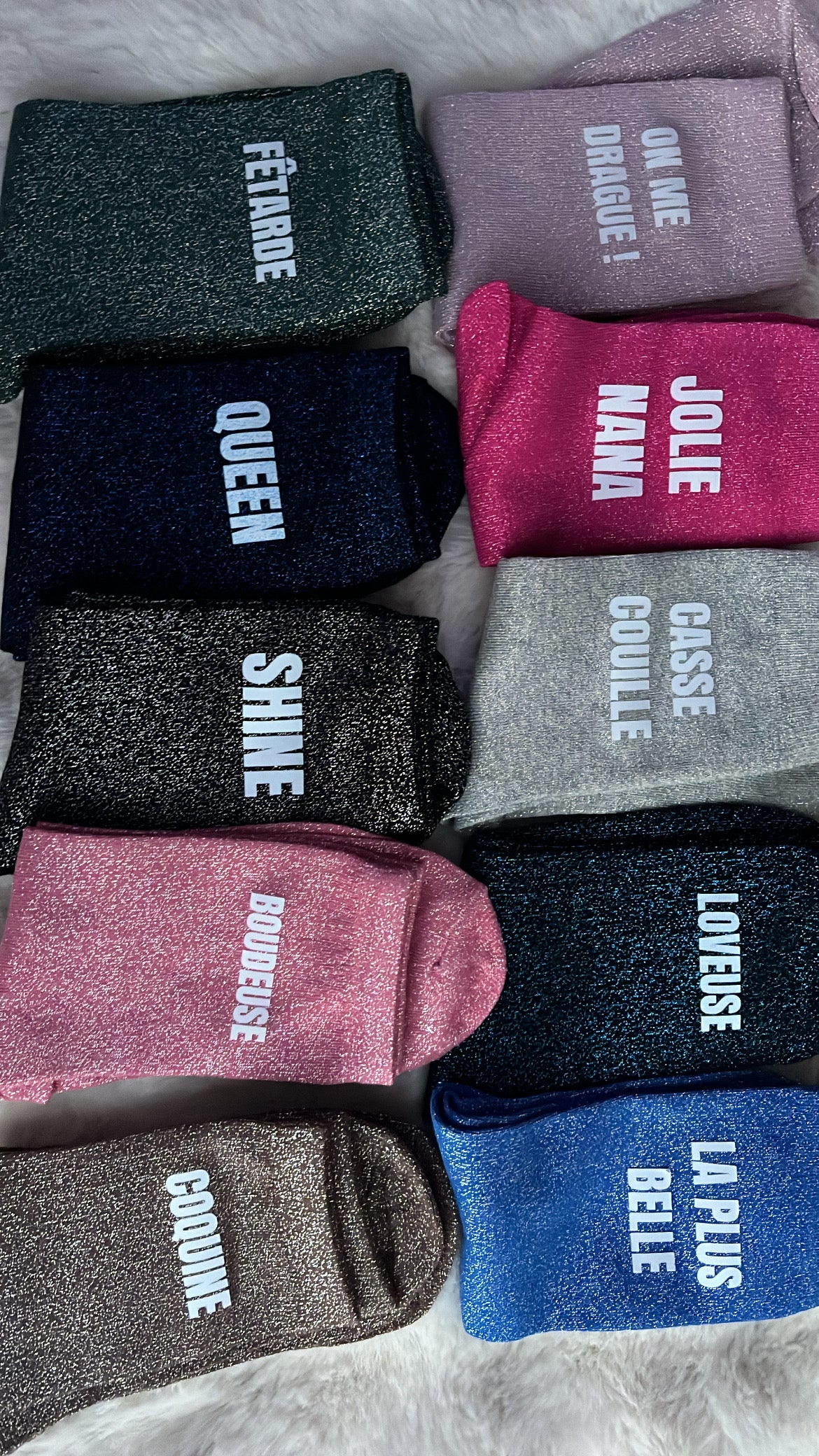 CALENDRIER DE L'AVENT DE CHAUSSETTES à PAILLETTES