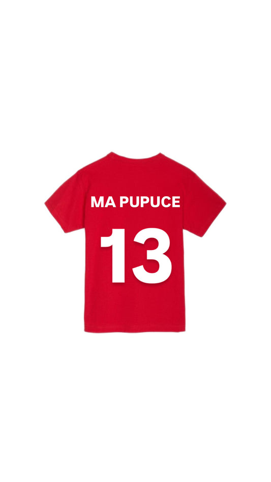 T-shirt " MA PUPUCE " rouge