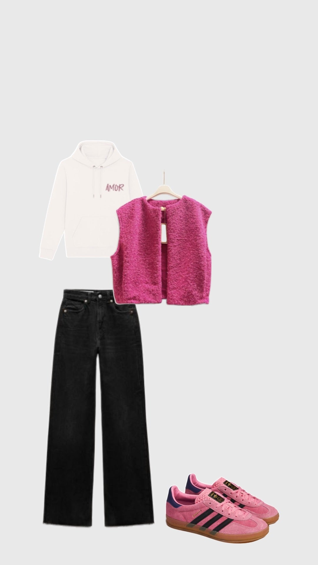 Gilet LILA rose fuchsia