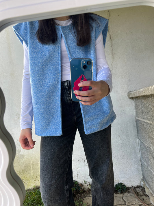 Gilet LILA bleu clair
