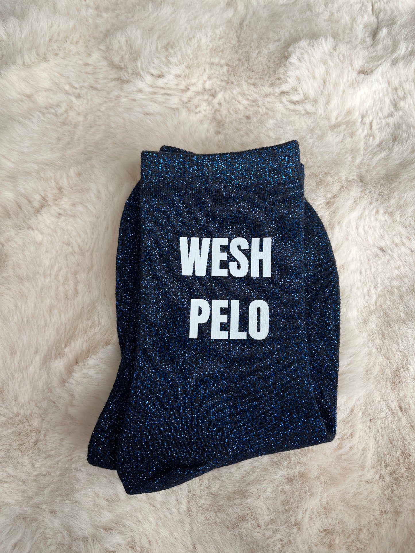 Chaussettes à paillettes " WESH PELO " choix des couleurs