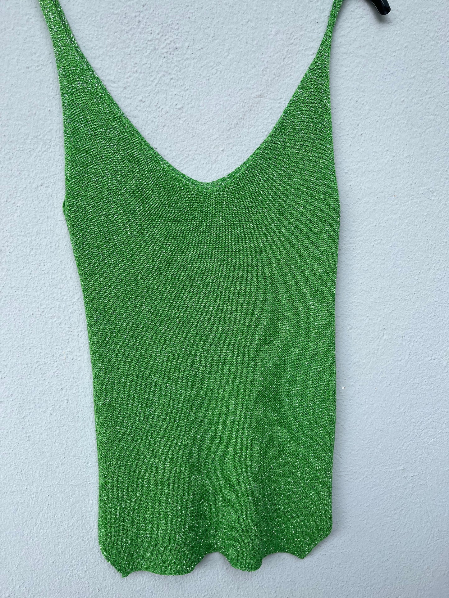 Top à paillettes VERT