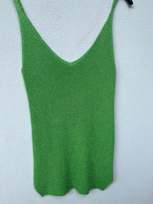 Top à paillettes VERT