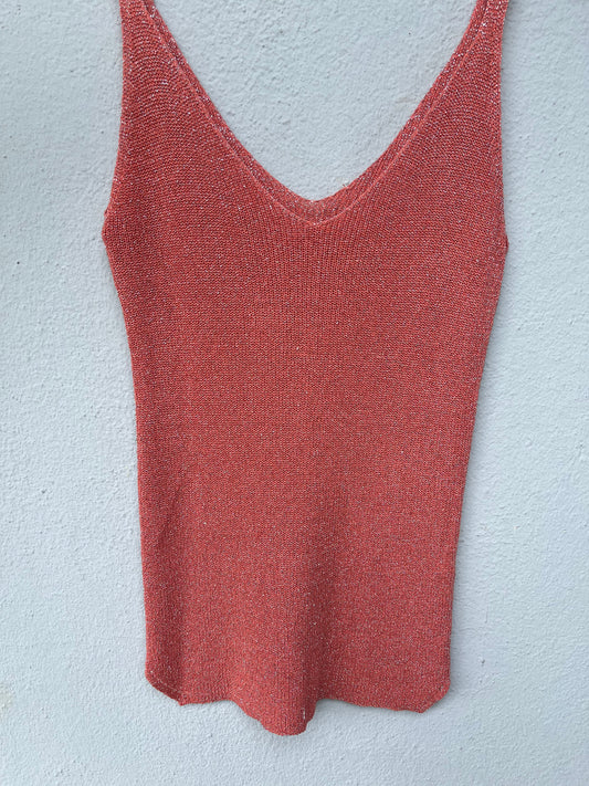 Top à paillettes ROSE CORAIL