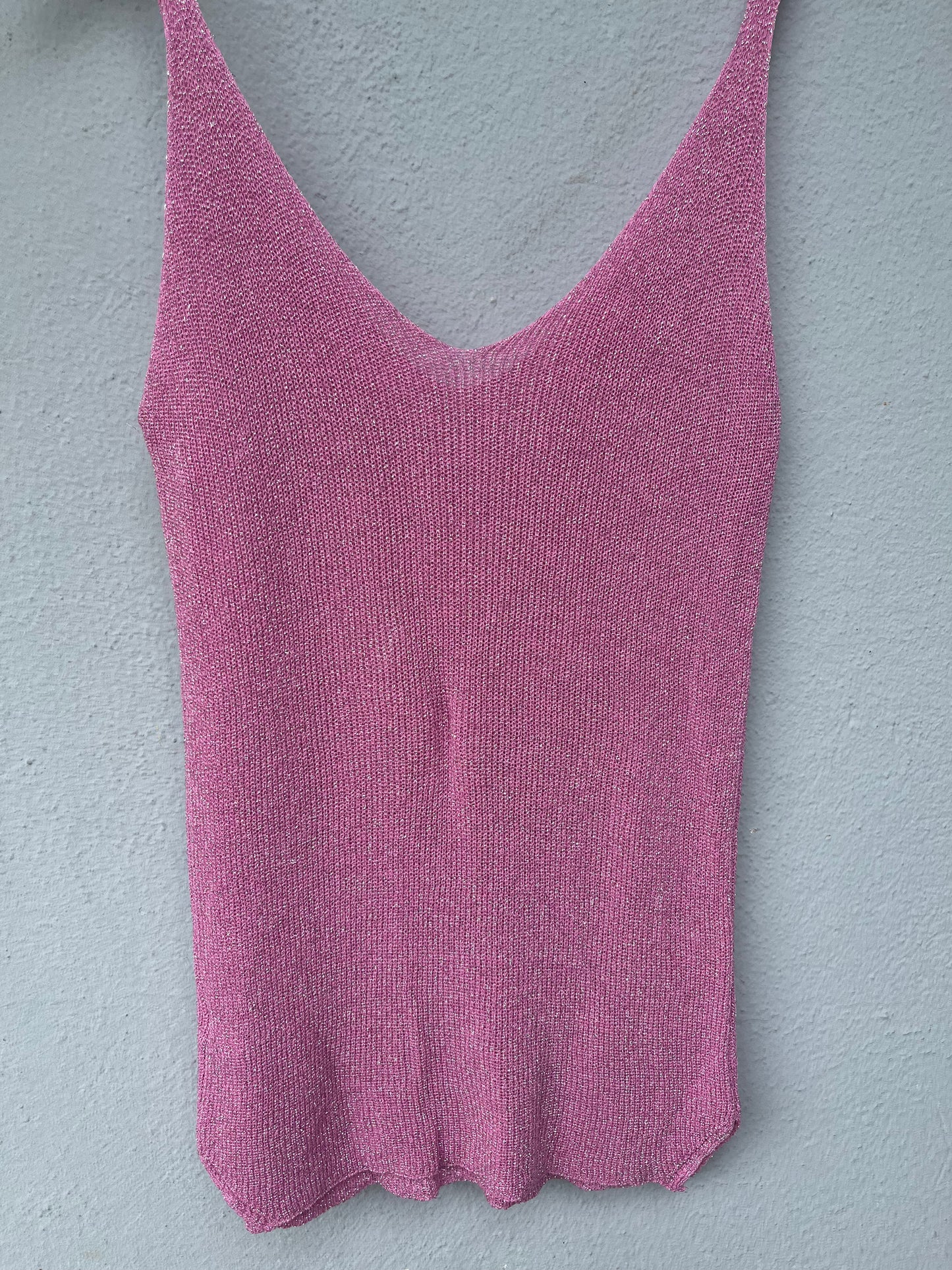 Top à paillettes ROSE CLAIR